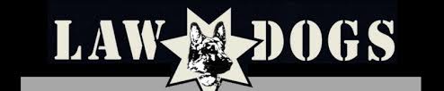 a stencil of the words law dogs